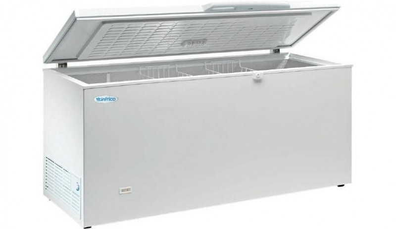 Arcon congelador de tapa abatible Infrico HF 550 AL