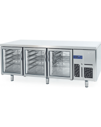 Mesa refrigerada pastelería con Puertas de Cristal serie 800 Infrico MR 2190 CR