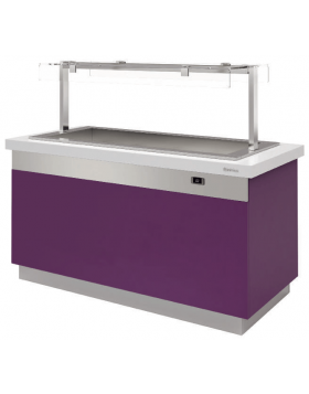 Mesa gastrobuffet cuba fría y baño maría ventilado Infrico MB80BMV, MB8100BMV, MB80CFV, MB100CFV